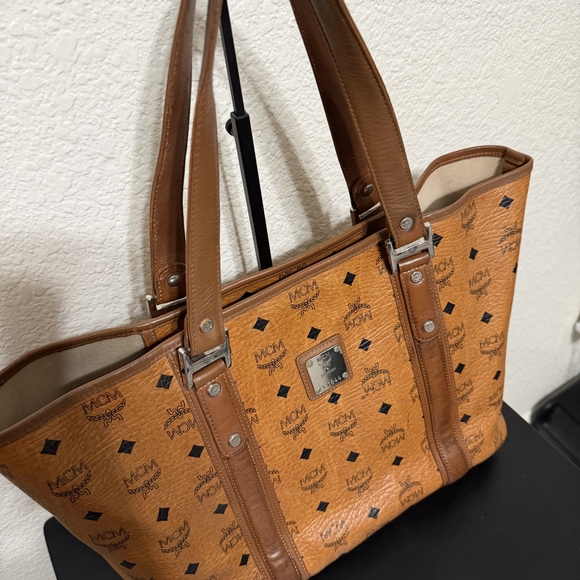 MCM Brown Leather Tote Bag - Picture 2 of 8